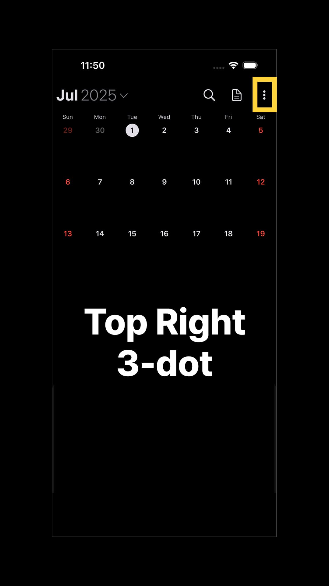 Tap the three dots at the top right corner and go to "Preferences"