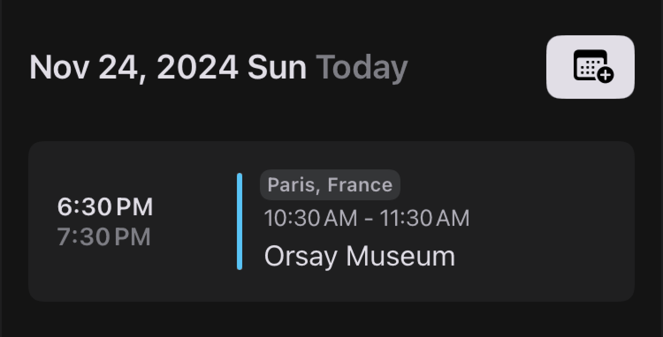 You can enable or disable the time zone feature as needed. To turn it on: Tap the three-dot menu in the top-right corner of the home screen to access "Settings." Scroll down and activate the "Time Zone" feature. Once activated, you can select a time zone when setting the time for schedules in both the app and any linked events.