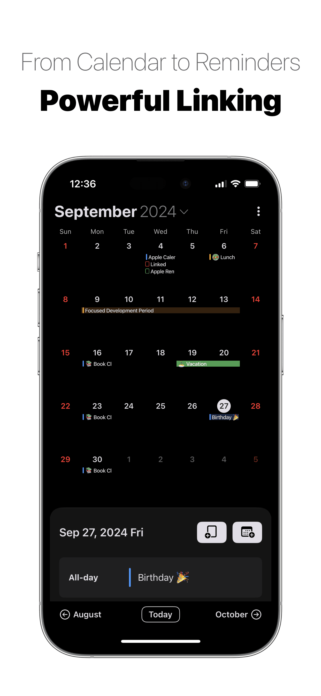 From calendar to reminders: powerful integration - iPhone, iPad, Mac A Minimalist's Calendar App